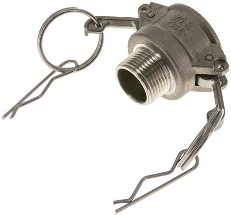Kamlock-Kupplung (B) NPT 3/4"(AG), Edelstahl (1.4408)