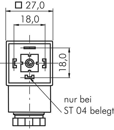 Magnetspule 24 V=, Bauform P, Steckergröße 3
