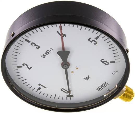 Manometer senkrecht, 160mm, 0 - 6 bar