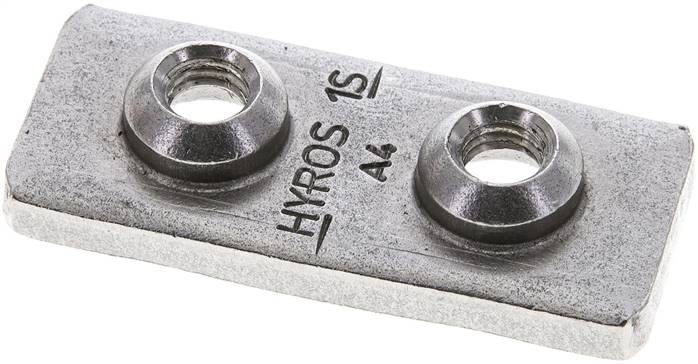 Anschweißplatte, Edelstahl, Baugröße 1, schwere Baureihe