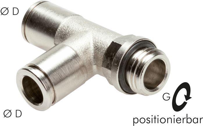 LE-Steckanschluss G 1/4"-6mm, IQS-MSV (Hochtemperatur), Dichtung FKM