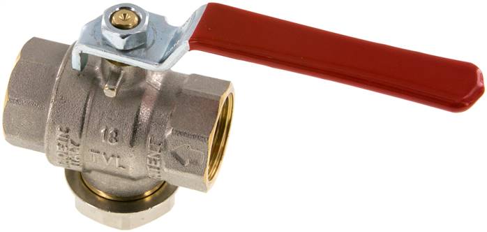 Messing-Kugelhahn mit Schmutzfänger, G 3/4"