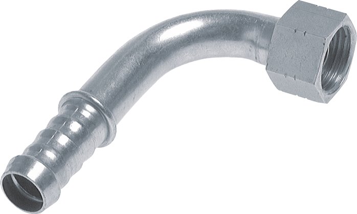 90°-Schlauchnippel G 3/8" Überwurfmutter, 7 - 8mm