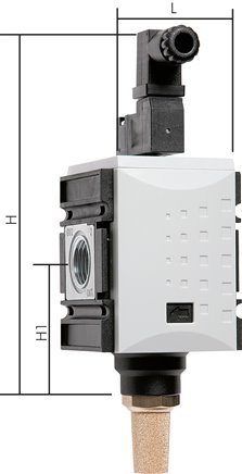FUTURA 3/2-Wege Magnetventil (NC), G 3/8", 230 V AC, Futura 2