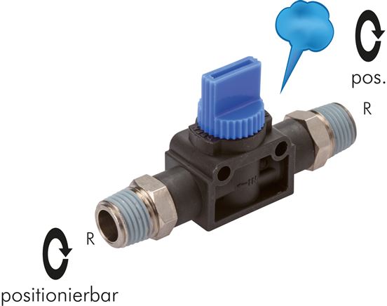 3/2-Wege-Absperrventil R 3/8", IQS-Standard