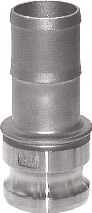 Kamlock-Stecker (E) 32 (1-1/4")mm Schlauch, Aluminium