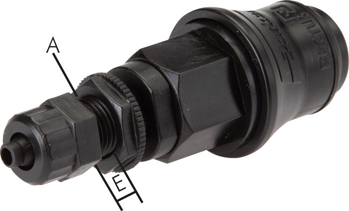 Schott-Schnellkupplung (NW5) 6x4mm Schlauch, POM
