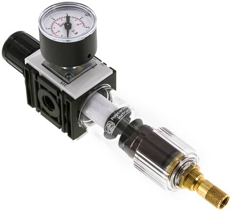 FUTURA Filterregler, G 1/4", 0,2 - 4 bar, Baureihe 0, Kondensatablass automatisch