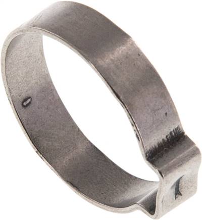 1-Ohr-Schlauchschelle 23,6 - 26,3mm, Edelstahl