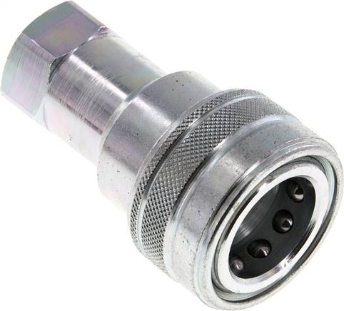 Hydraulikkupplung ISO 7241-1B, Muffe, G 1/2"(IG), Stahl
