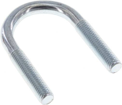 Rundstahlbügel, M 10, 30 - 33,7mm, Stahl verzinkt