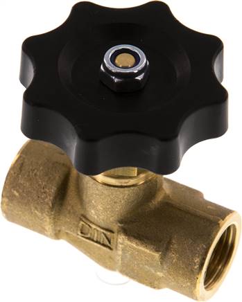 Nadel-Absperrventil, Messing, G 3/8" (IG), -0,9 bis 40bar