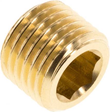 Verschlussstopfen Innenskt. G 1/4", Messing Typ VS 14 MS OB