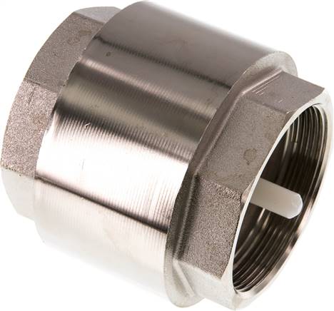 Rückschlagventil (leicht), G 2-1/2", PN 8, Messing vernickelt
