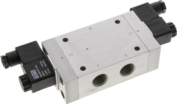 3/2-Wege Magnetimpulsventil, G 1/2", 24 V=