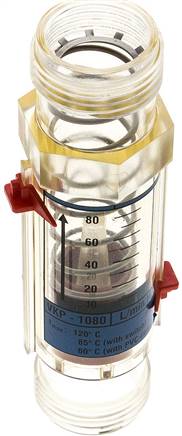 Durchflussmesser G 1" (AG), 10 - 80 l/min für Wasser