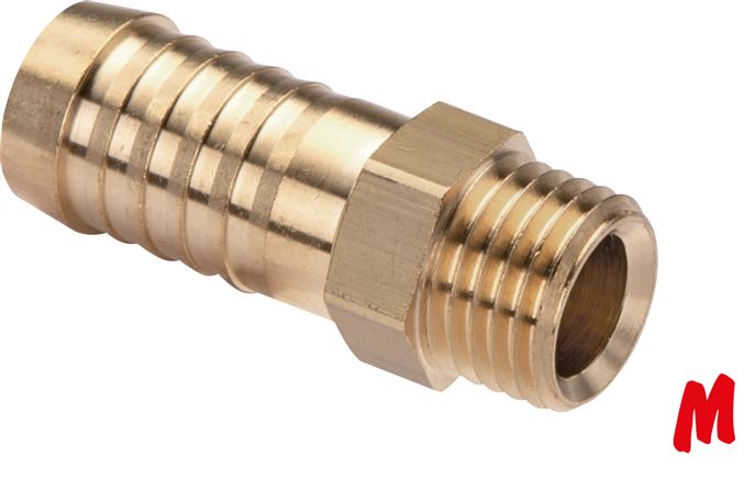 Gewindetülle M 10x1-9 (3/8")mm, Messing
