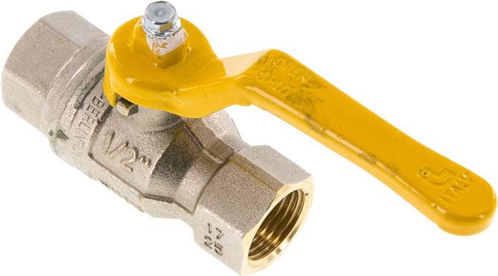 Messing-Kugelhahn, DVGW, Rp 1/2", -0,9 bis 50 bar
