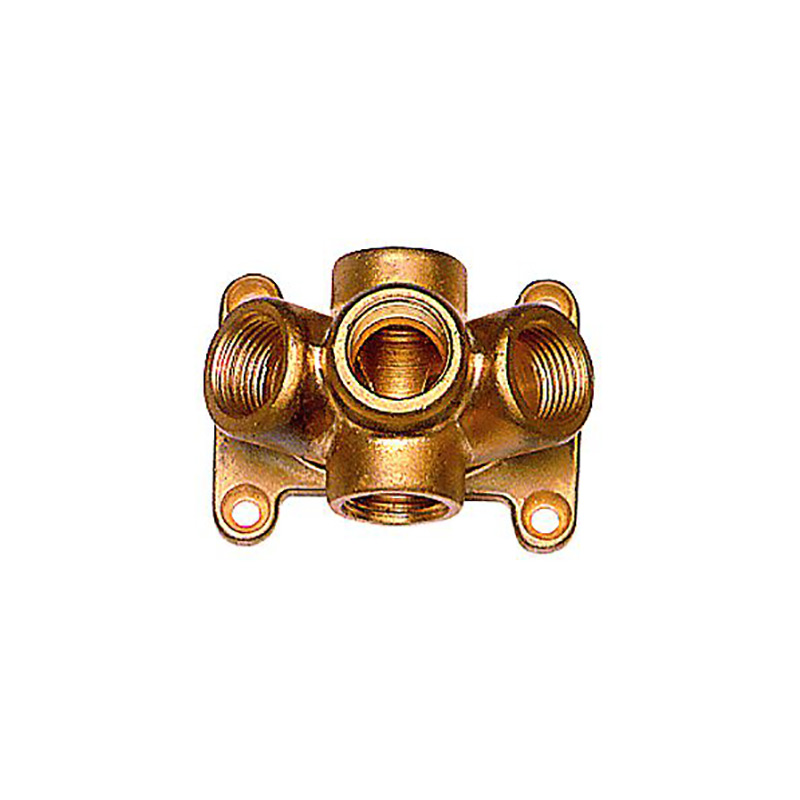 Druckluftverteiler Wanddose 5x G 1/2 / Messing + 3 Kupplung / 1 x Nippel NW 7,2 + Zubehör