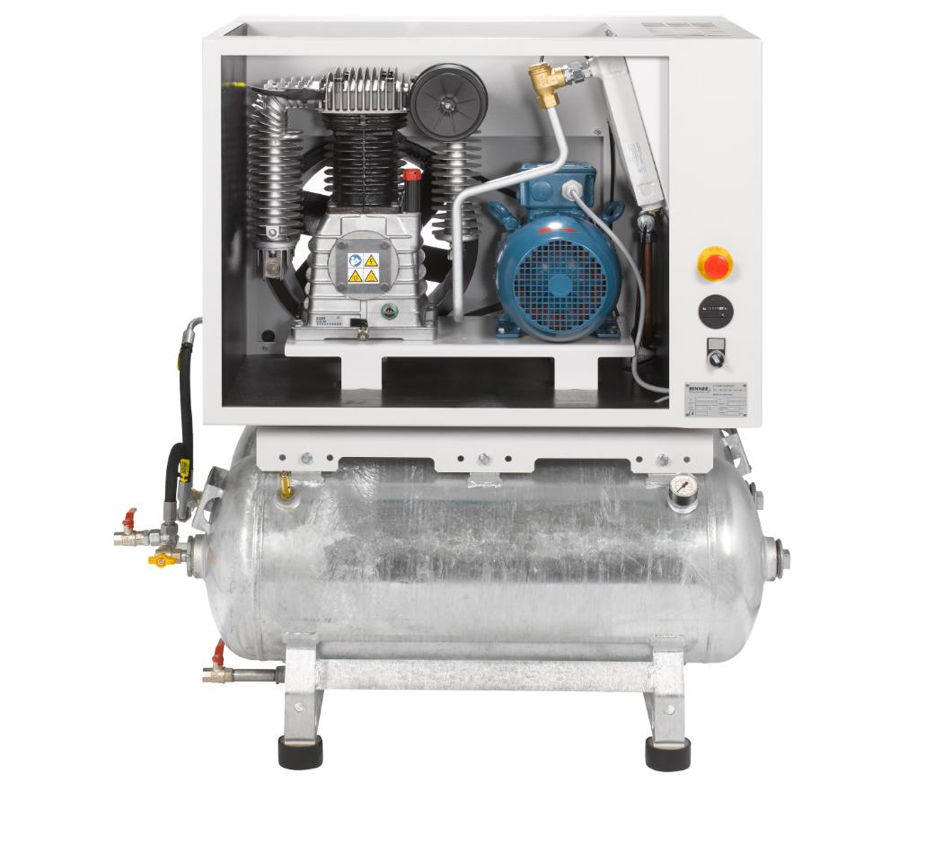 RENNER RIKO 960/2x90 S Industrie-Kolbenkompressor 10 bar - Kesselanlage verzinkt , zulassungsfrei!