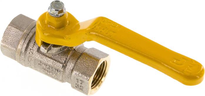 Messing-Kugelhahn, DVGW, Rp 3/8", -0,9 bis 50 bar