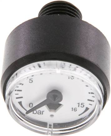 Mini-Manometer, 23mm, 0 - 16bar, G 1/8"