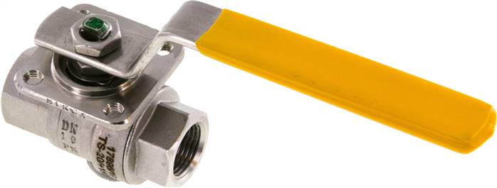 Edelstahl-Kugelhahn, DVGW, Rp 3/8", -0,9 bis 100bar