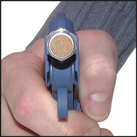 Kunststoff Ausblaspistole, mit Lärmschutzdüse, mit Schlauchtülle 9 mm