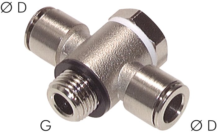 T-Steckanschluss, Hohlschrau. G 1/8"-4mm, Baureihe C