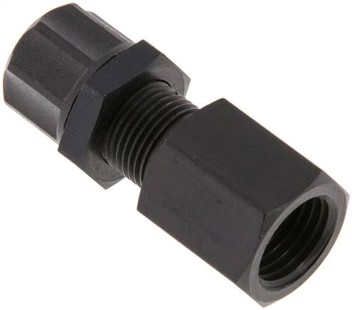 Aufschraub-Schott-Verschraubung G 1/4"-8x6mm,Aluminium