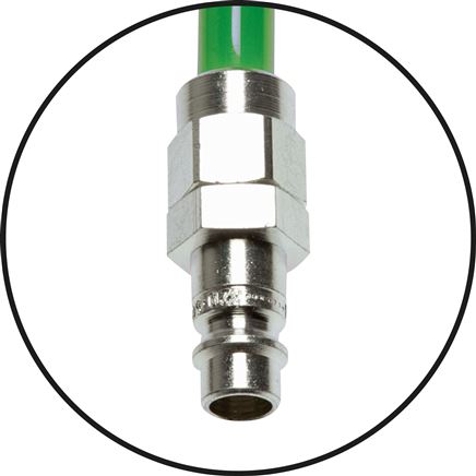 Cejn-Schweiß-PUR-Spiralschlauch 12 x 8mm m. Kuppl. 4,0mtr., NW 7,2