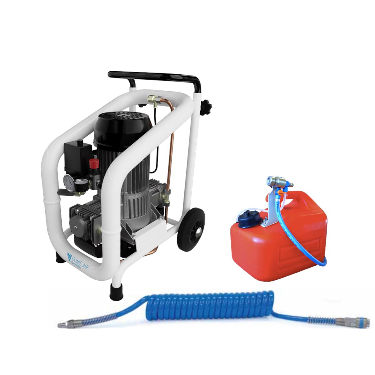 Gentilin ölfreier Desinfektions-Kompressor CLINIC DECO 3 – Der automatische Raum-Desinfizierer