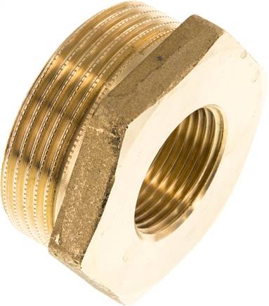 Reduziernippel G 1-1/2"(AG)-G 3/4"(IG), Messing