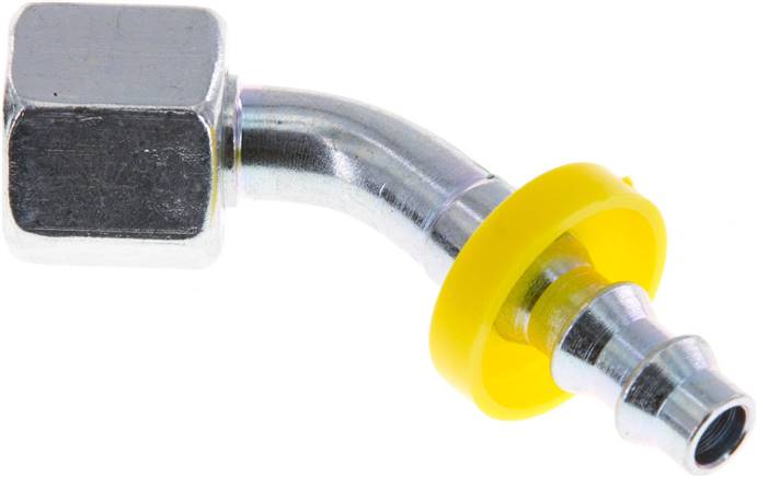 45°-Steckanschluss 8 L Überwurfmutter, 6,4mm GSP-Schl