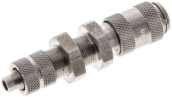 Schott-Schnellkupplung (NW2,7) 6x4mm Schlauch, Edelstahl