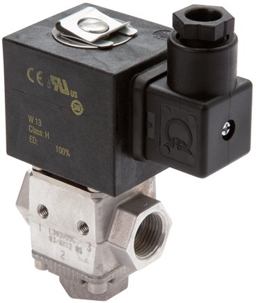 3/2-Wege Magnetventil für Biodiesel (3 x G 3/8") 24 V=