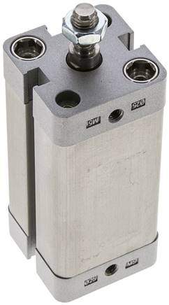 ISO 21287-Zylinder, doppeltw., Kolben 25mm, Hub 50mm, Kolbenstange AG