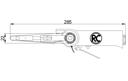 Rodcraft Bandschleifer 10mm RC7155