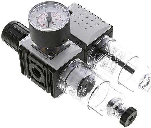 FUTURA Wartungseinheit, 2-tlg., G 1/4", 0,5 - 8 bar, Baur.0