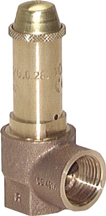 TÜV-Ecksicherheitsventil G 1" (IG), 7,5 bar Standard