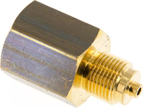 Manom.-Reduzierung G 3/8"(AG)-G 1/2"(IG). Messing, 45mm