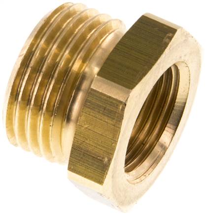 Reduziernippel G 1/2"(AG)-G 3/8"(IG), Messing