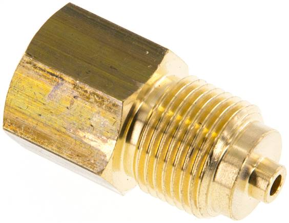 Manom.-Reduzierung G 3/8"(AG)-G 1/4"(IG). Messing, 33mm