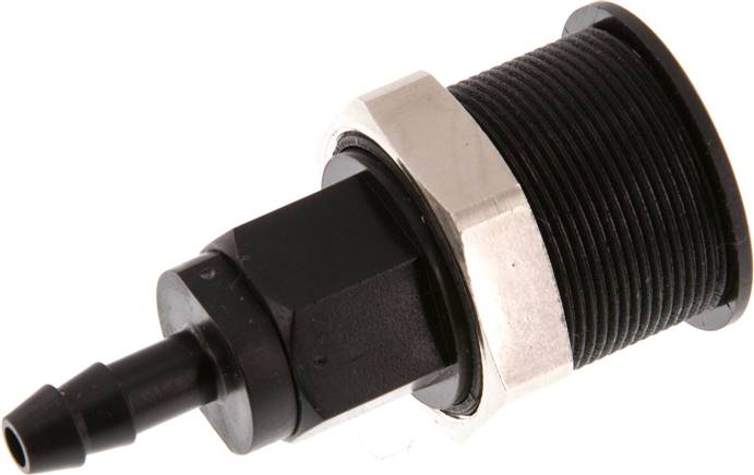 Abreiß-Schnellkupplung (NW5) 6 (1/4")mm Schlauch, POM