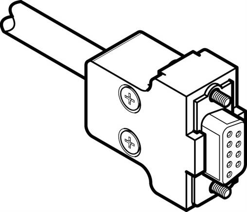 FESTO KMP6-09P-8-10 (531186) Anschlussleitung