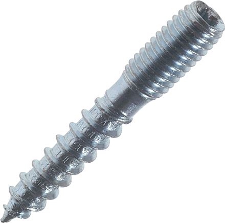 Stockschraube M 8x140, Stahl verzinkt Sternprofil (TX)