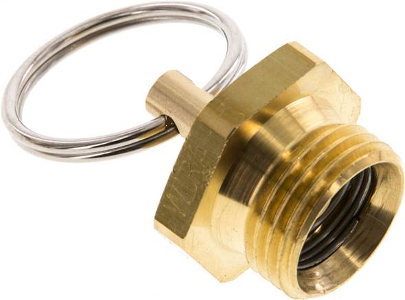 Entwässerungsventil mit Ring G 1/2"