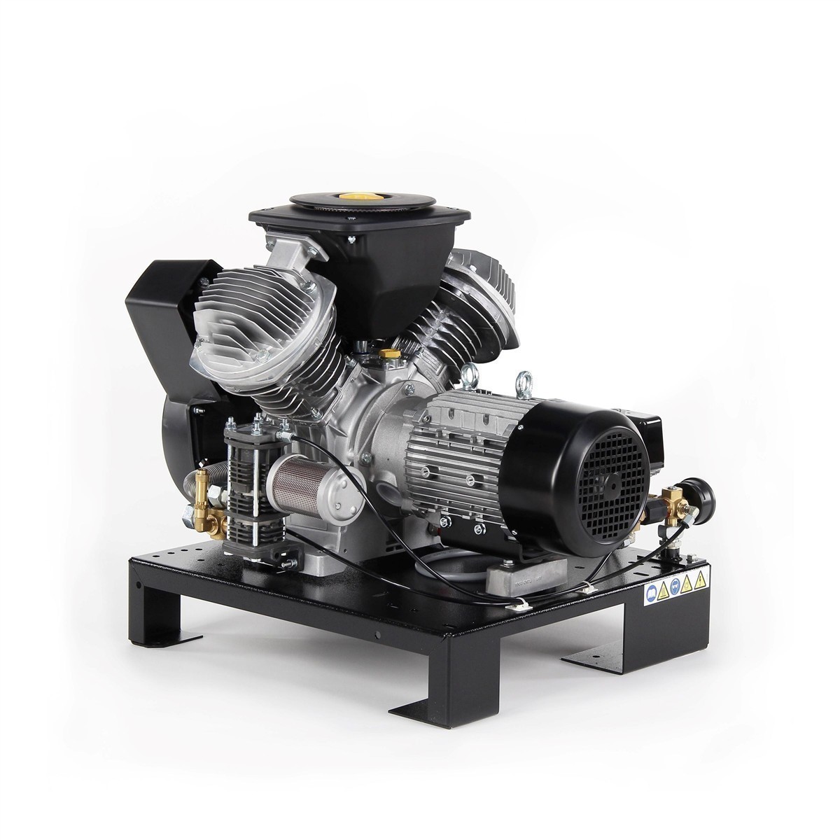 AGRE Industrie-Kolbenkompressor Typ PLG MEK-2 10 D auf Grundrahmen, 4116002200