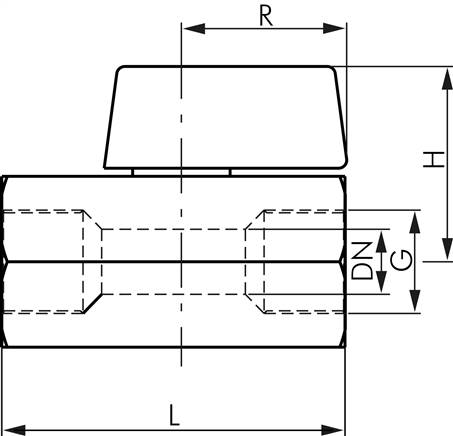Edelstahl-Minikugelhahn G 3/8" Innengewinde, PN 25