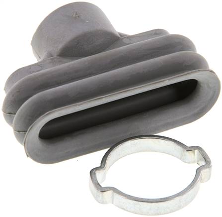 Ovalbalgsauger, 45 x 15mm, Hub 8,5mm, NBR (60A, grau)